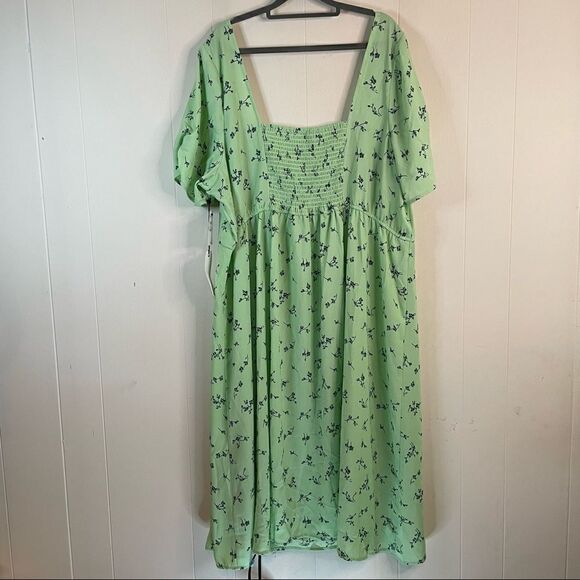 NWT - Leith Green Veranda Noral Floral Maxi Dress - Picture 3 of 9